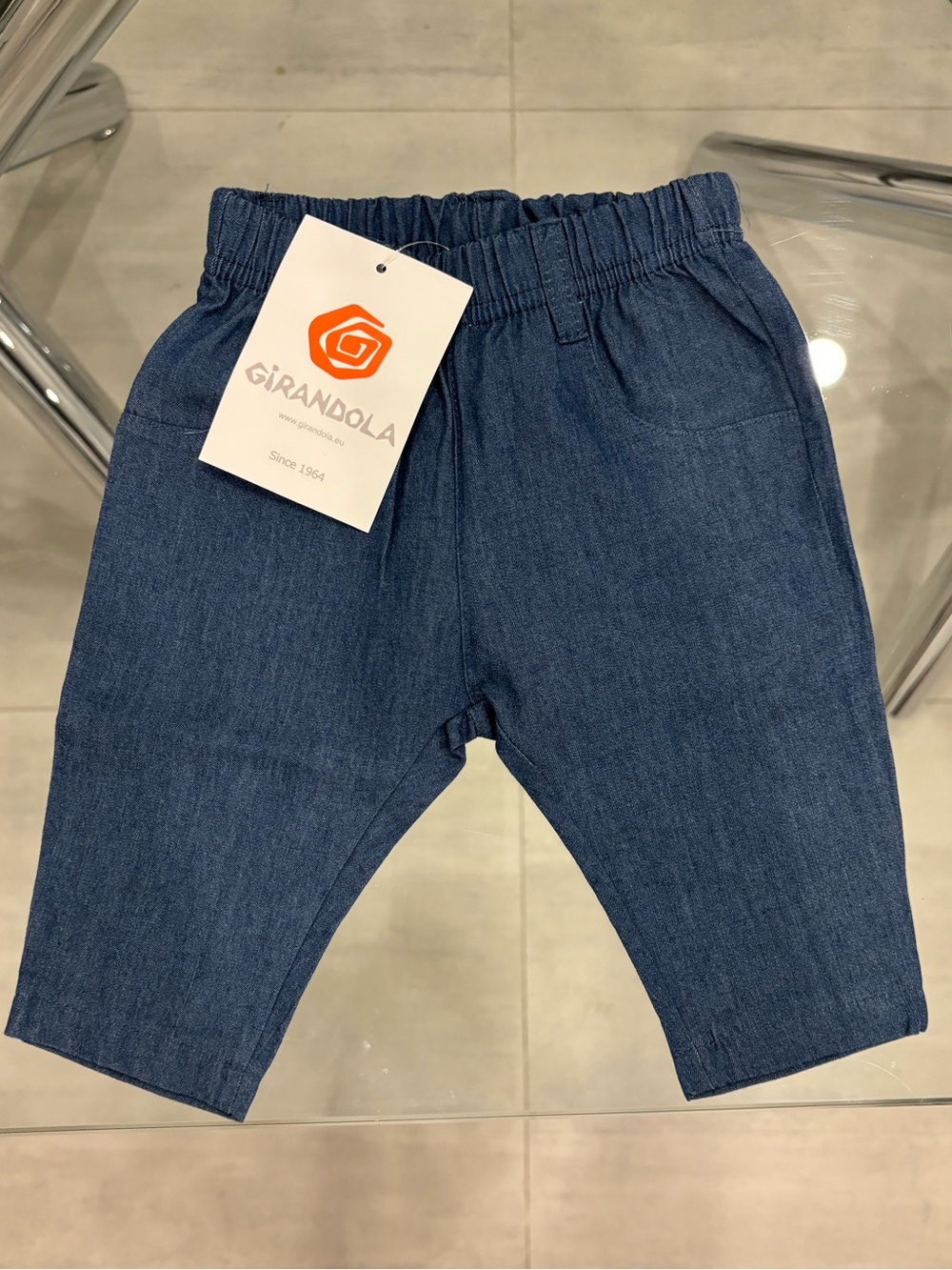 Kids' Blue Elastic-Waist Casual Pants